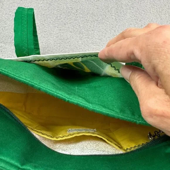 Oregon Ducks Mini Tote Quilted Handmade University of Oregon NCAA - Picture 15 of 16